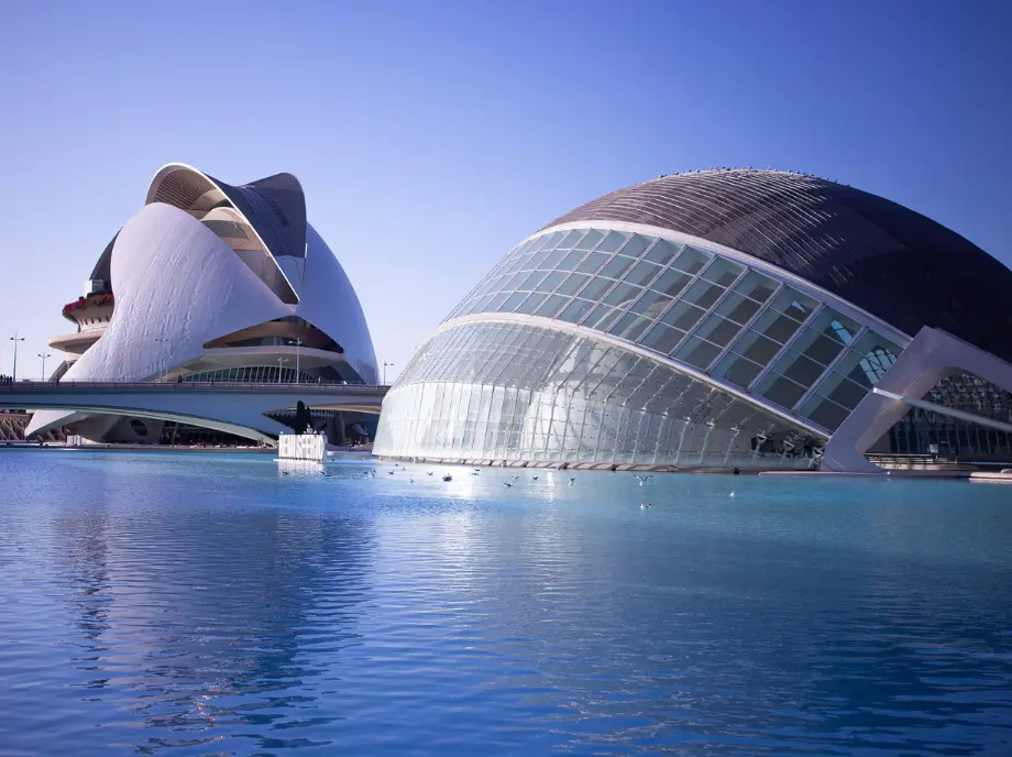 Vista general de la Ciudad de las Artes y las Ciencias en Valencia