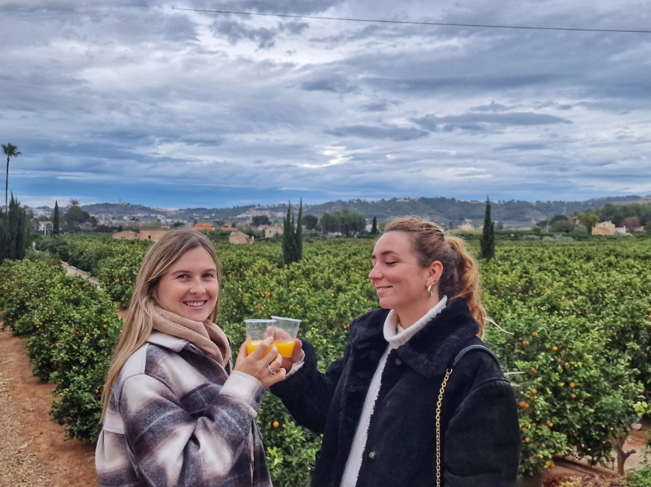 Degustación de zumo natural